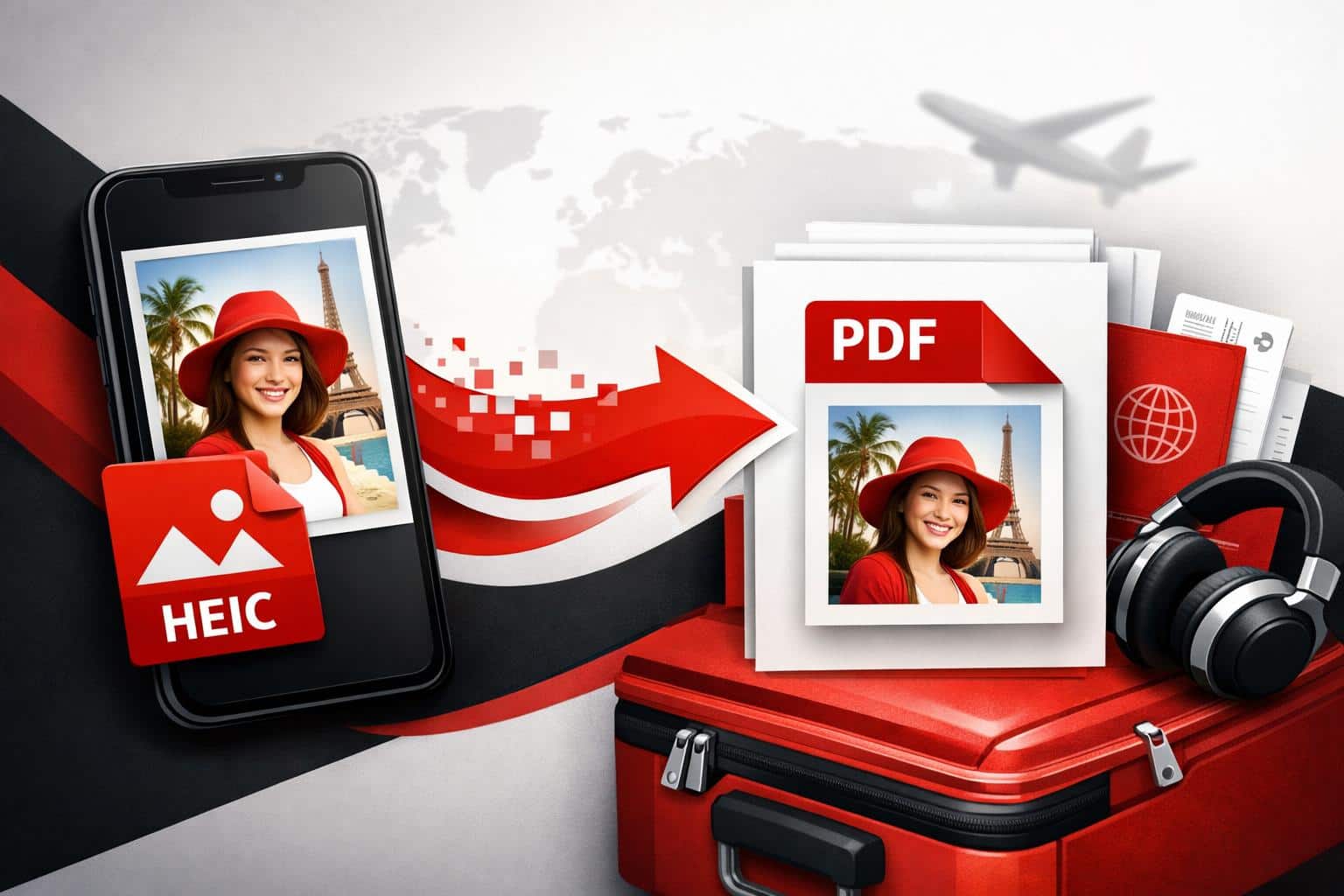 iPhone HEIC photo saved as PDF